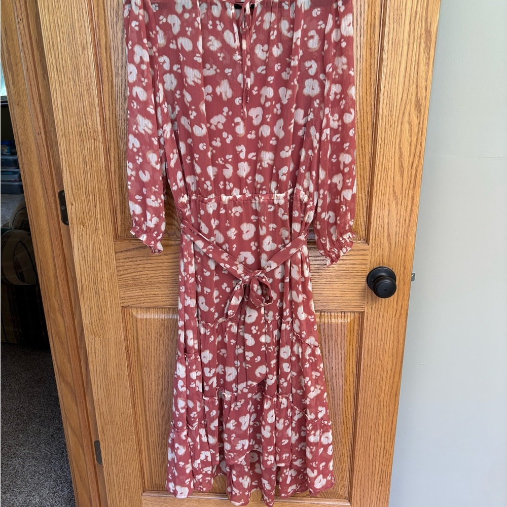 Floral Asymmetrical Dress in Salmon by Simply Vera
